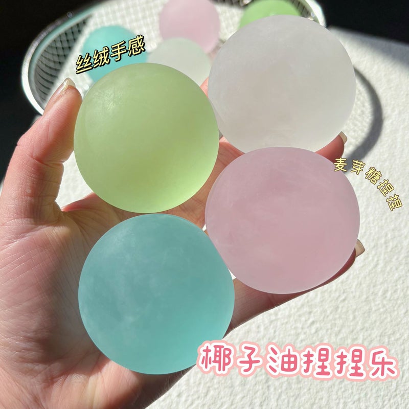 Coconut Oil Squishy Stress Relief Toy Ball - Image 2
