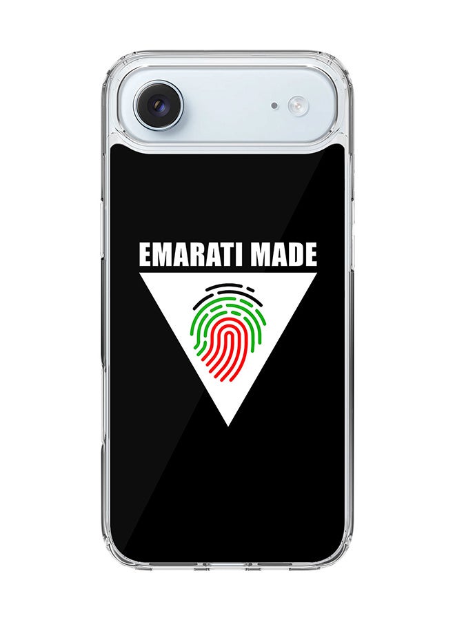 Stylizedd Classic Clear MagSafe Case for iPhone 17 Air , Hybrid Soft Case Flexible Edges Anti Drop TPU PC Gel Thin Transparent Cover [ Designed for iPhone 17 Air ] - Emarati Made Triangle