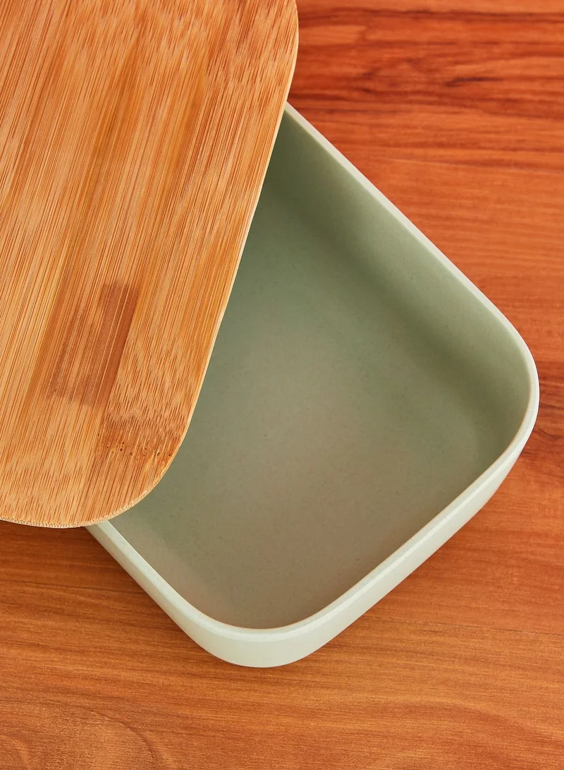 Sass & Belle Teal Bamboo Lunch Box