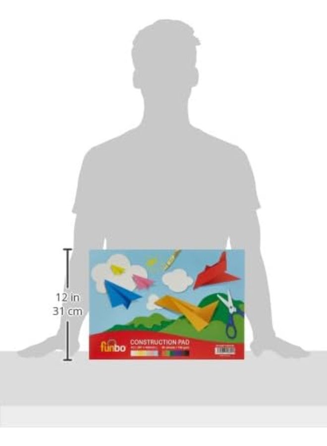 فانبو A3 Construction Paper Pad – 50 Sheets, 120 GSM | Projects, Drawing, Arts & Crafts - Image 3