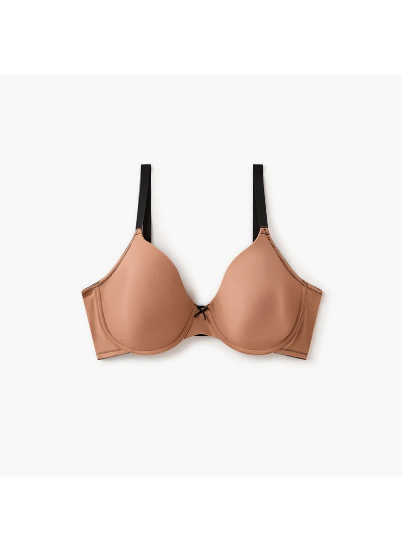 Aadaraya Aadaraya Plunge Bra with Hook and Eye Closure