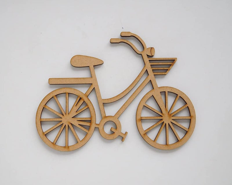Bicycle Cut OutMDF Wood Shape Cutout Set of 10pcs  - Image 1