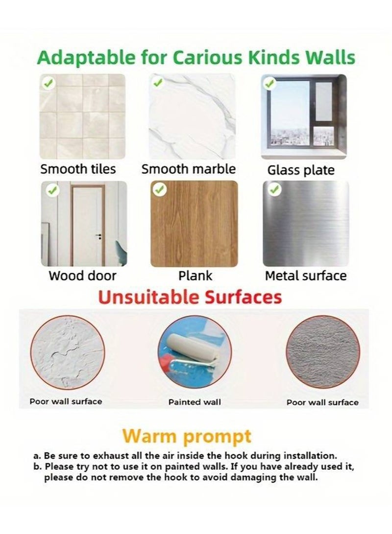 HaLunhi 4 PCS Adhesive Broom Holder Wall Mounted–Stainless Steel Mop Holder for Bathroom and Kitchen,No Drill Wall Organizer for Broom Stick,Cleaning Tools Hanger - Image 2