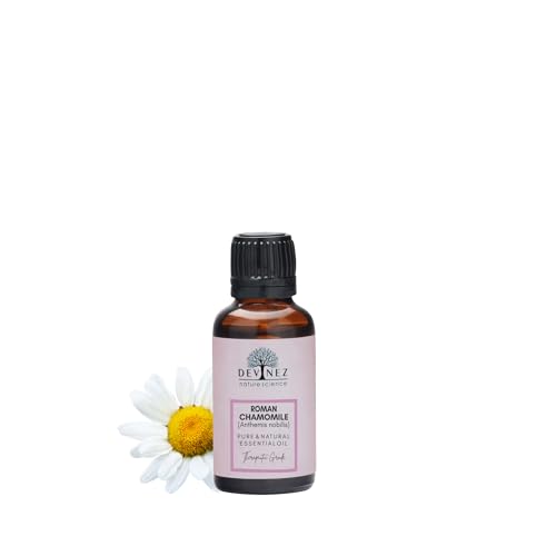 Devinez Roman Chamomile Essential Oil (10ml) - 100% Pure & Natural (Anthemis Nobilis) for Deep Sleep, Anxiety Relief, Calming Kids & Nursery - Sweet Apple Aroma - Image 1