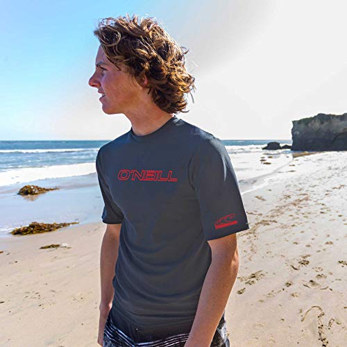 O'NEILL ONeill UV 50 Sun Protection Mens Basic Skins Short Sleeve Tee Sun Shirt Rash Guard Black Large - Image 3