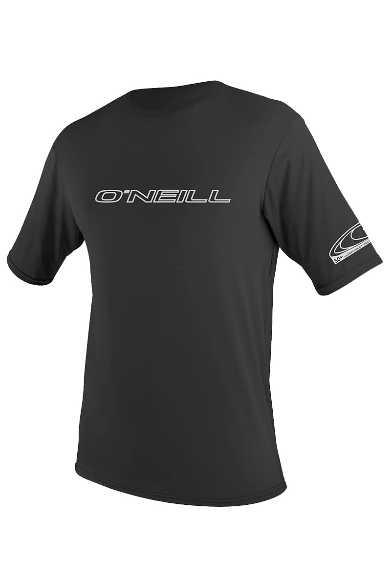 O'NEILL ONeill UV 50 Sun Protection Mens Basic Skins Short Sleeve Tee Sun Shirt Rash Guard Black Large - Image 2