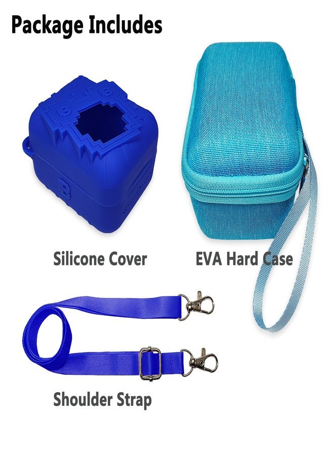 JCHPINE Hard Carrying Case and Silicone Cover for Bitzee Disney Interactive Toy Digital Pet Case, Accessories for Bitzee Disney Virtual Electronic Pets (Blue Case) - Image 3