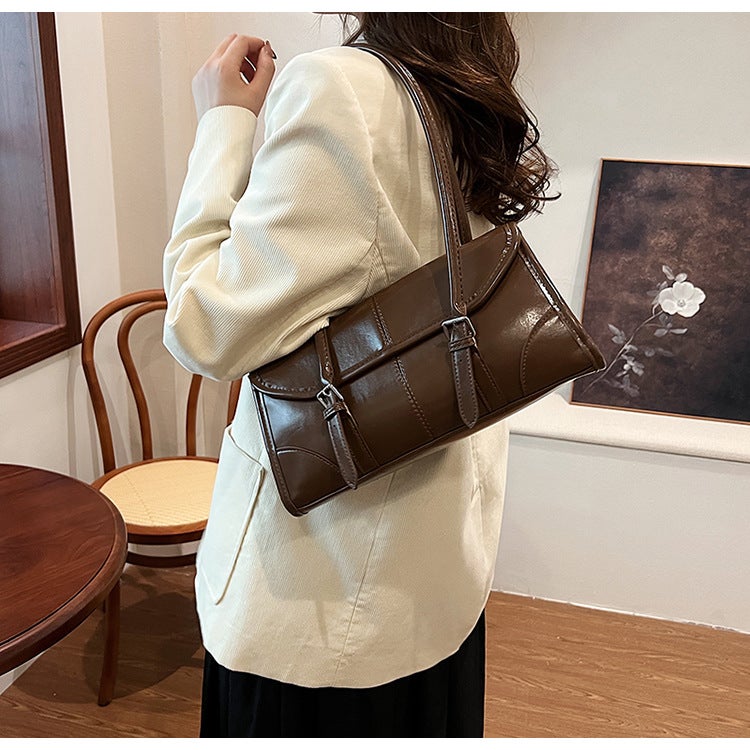 French Niche Armpit Bag For Women Trendy Fashion Baguette Bag Shoulder Bag Crossbody - Image 3