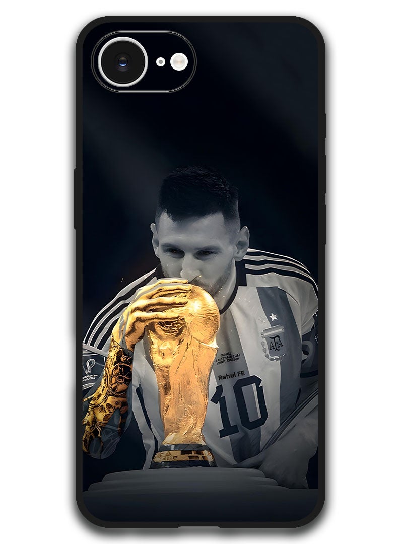 Theodor Case Compatible with Apple iPhone 17e / 16e 6.1 Inch Protection Shockproof Bumper Cover - Messi (1) - Image 1