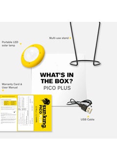 SUN KING SUN KING Pico Plus Portable Solar Emergency Light Pack Of 2Yellow  - Image 4
