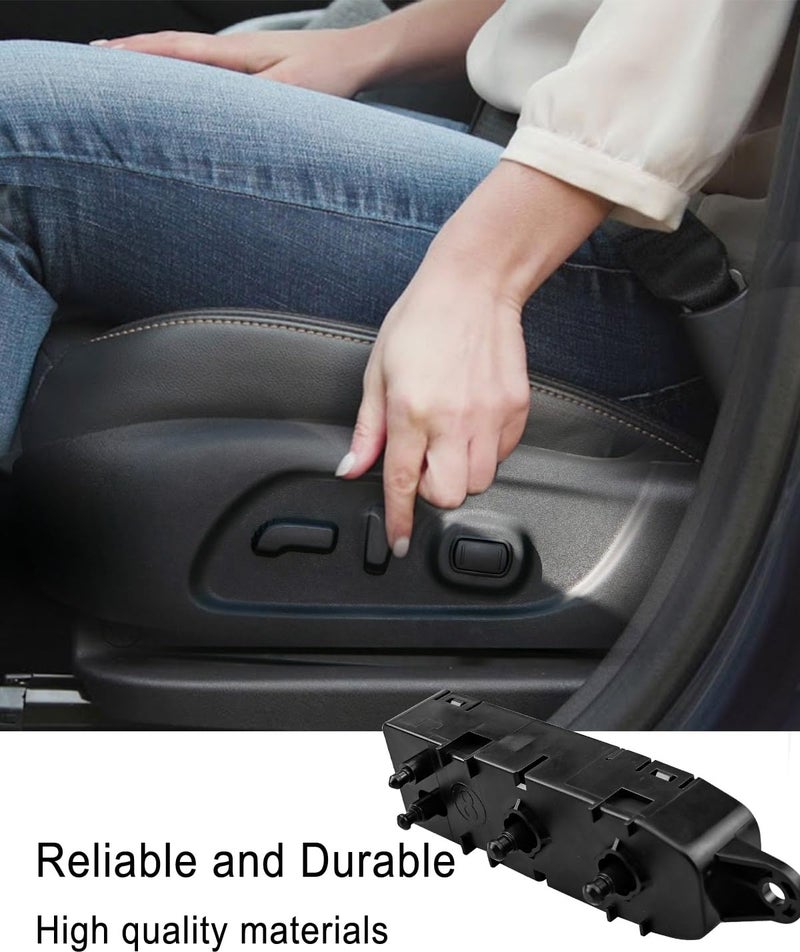 Vaticas Front Left Driver Side Power Seat Control Switch Replace 87066-1AB0A 87081-3JA7A 87081-3JA7B 87016-JM00A Fit for Nissan Murano Altima Pathfinder Titan XD Titan Rogue - Image 3