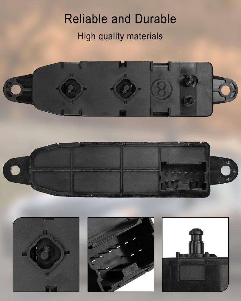 Vaticas Front Left Driver Side Power Seat Control Switch Replace 87066-1AB0A 87081-3JA7A 87081-3JA7B 87016-JM00A Fit for Nissan Murano Altima Pathfinder Titan XD Titan Rogue - Image 4