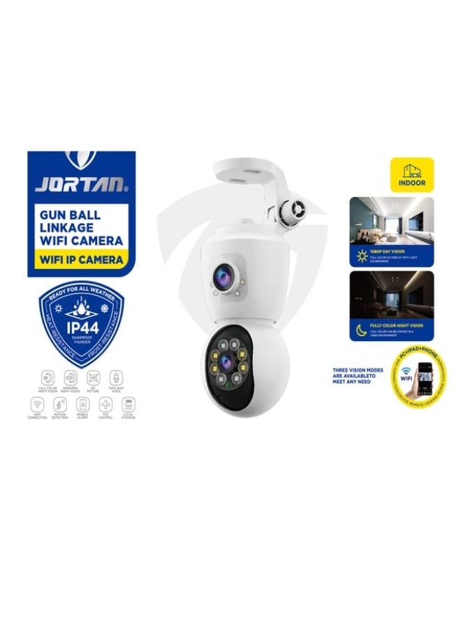 جورتان كاميرا مراقبة داخلية جورتان بدقة 4 ميجابكسل، عدسة مزدوجة، واي فاي، رؤية ليلية كاملة الألوان، اتصال ثنائي الاتجاه، كشف الحركة، تتبع الحركة، صورة عالية الدقة، إنذار أمان، تحكم PTZ، كاميرا مراقبة على مدار الساعة طوال أيام الأسبوع - Image 4