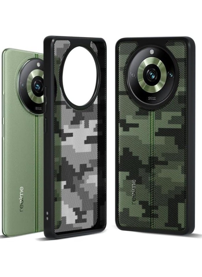 General Realme 11 Pro Plus 5G Case, Camouflage Design Hard Back Heavy Duty Shockproof Advanced Protective TPU Bumper Phone Cover  - Image 1
