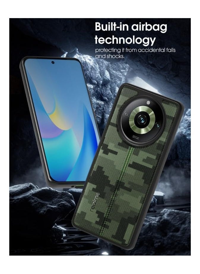 General Realme 11 Pro Plus 5G Case, Camouflage Design Hard Back Heavy Duty Shockproof Advanced Protective TPU Bumper Phone Cover  - Image 2