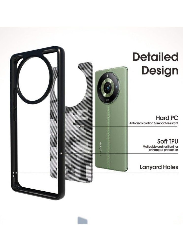 General Realme 11 Pro Plus 5G Case, Camouflage Design Hard Back Heavy Duty Shockproof Advanced Protective TPU Bumper Phone Cover  - Image 5