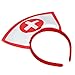 BinaryABC Nurse Hat Headband with Red CrossHalloween Party Supplies - Image 2