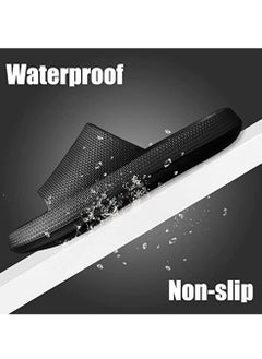 HomarKet Pillow Slippers Soft Shower Slippers for Women and Men Non Slip Quick Drying Shower Slides Bathroom Sandals with Ultra Cushion and Thick Sole  - Image 2