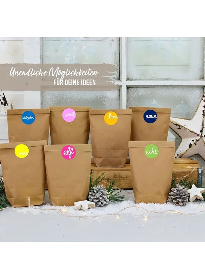 72 Stickers 3 Sheets Advent Calendar Number Decals for Crafts Decorations - Image 5