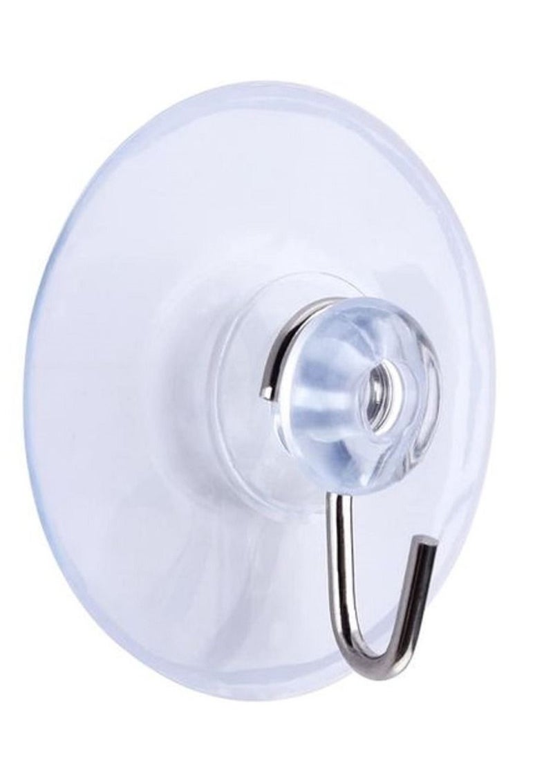 Clear Silicone Hangers with Suction Valves and Metal Hooks 1 3/4 12 pcs  - Image 3