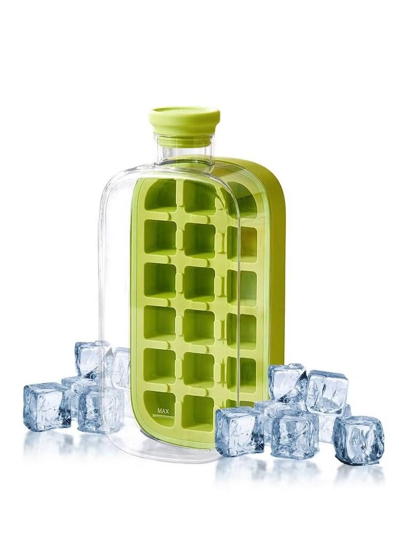 Generic - 800ml Ice Maker Cup with Lid, Silicone Freezer Mold for Easy Ice Removal and Fast Beverage Cooling - Image 1