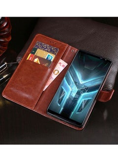 ماركة غير محددة جراب لهاتف ASUS ROG PHONE 3 غطاء جلدي عتيق  - Image 2