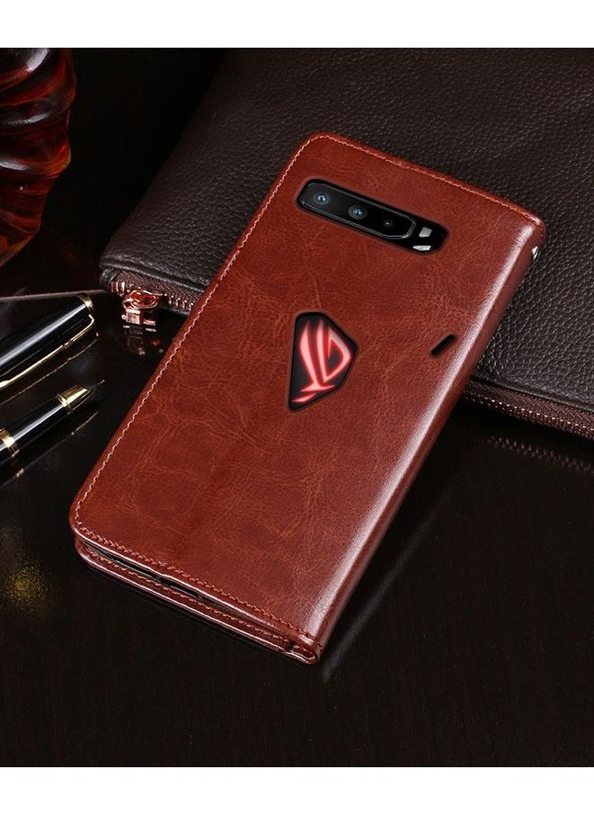 Case for ASUS ROG PHONE 3 Vintage Leather Shell Cover