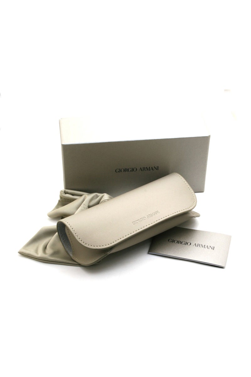 جورجيو أرماني نظارة شمسية مستطيلة للرجال - Ar 8218 - مقاس العدسة: 56 مم - رمادي مخطط غير لامع - Image 2