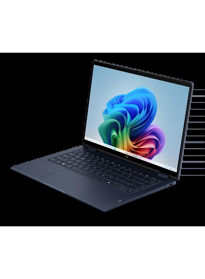 HP Omni Flip Laptop With 14-Inch 2.8K Display,Intel Core Ultra 5 325 Processor/16GB RAM/512GB SSD/Integrated  Graphics/Windows 11 Home English Atmospheric blue aluminum - Image 2
