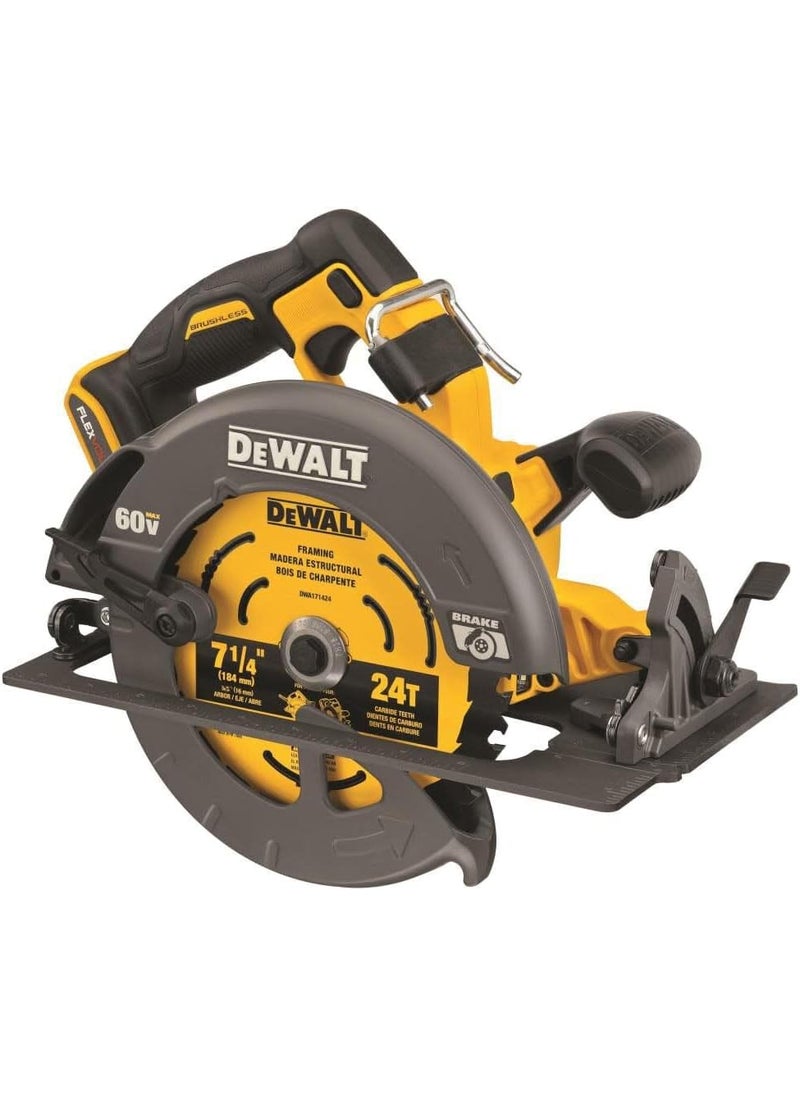 DEWALT DEWALT FLEXVOLT 60V MAX Circular Saw with Brake 714Inch Tool Only DCS578B  - Image 2