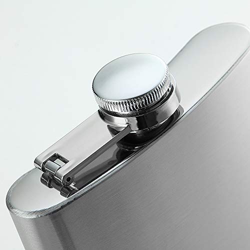 YWQ Solid Flasks Stainless Steel Flask & Funnel Set, 8 oz - Image 4