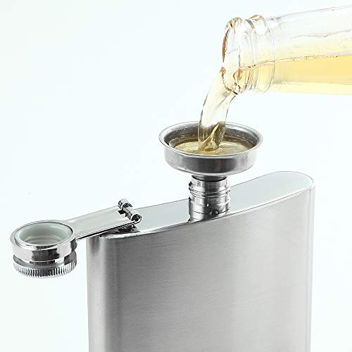 YWQ Solid Flasks Stainless Steel Flask & Funnel Set, 8 oz - Image 2