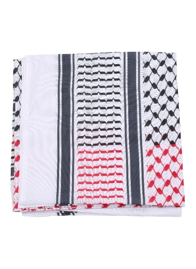 Middle Eastern Shemagh Unisex Scarf - Palestine Inspired Keffiyeh Headwrap,