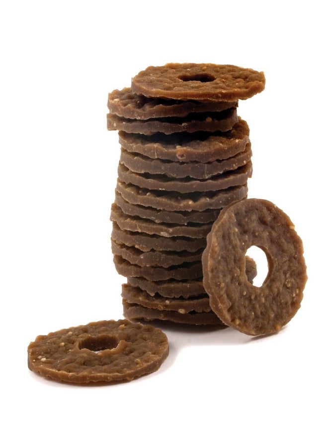 بيت سيف (عبوة من 4 قطع) حلقات إعادة تعبئة للكلاب من شركة Petsafe Busy Buddy لألعاب الكلاب Busy Buddy المختارة، مصنوعة من جلد خام طبيعي، مقاس B - Image 2