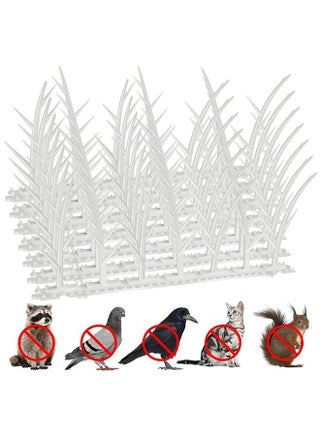 6Pcs Bird Repeller Pigeon Spikes Anti Bird Spikes Reusable Plastic Durable Fence Roof Birds Pigeon Crows Deterrent Strips Spikes(White) - pzsku/Z7B081D95DE23E3E0A4A2Z/45/_/1690437170/03519452-5588-4af4-bae5-243248b31065