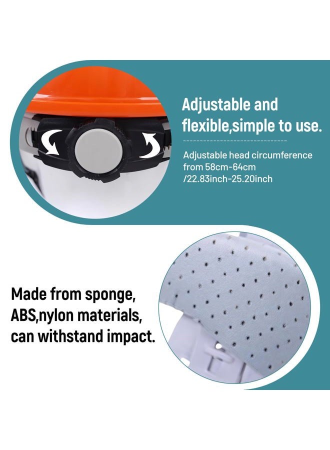 IEUDNS 4 Point Attachment Hard Hat Replacement Ratchet Suspension Construction Hard Hat Liner Adjustable Universal Accessories Bump Cap Insert, Replaceable Helmet Accessory, Knob Adjustment - Image 3