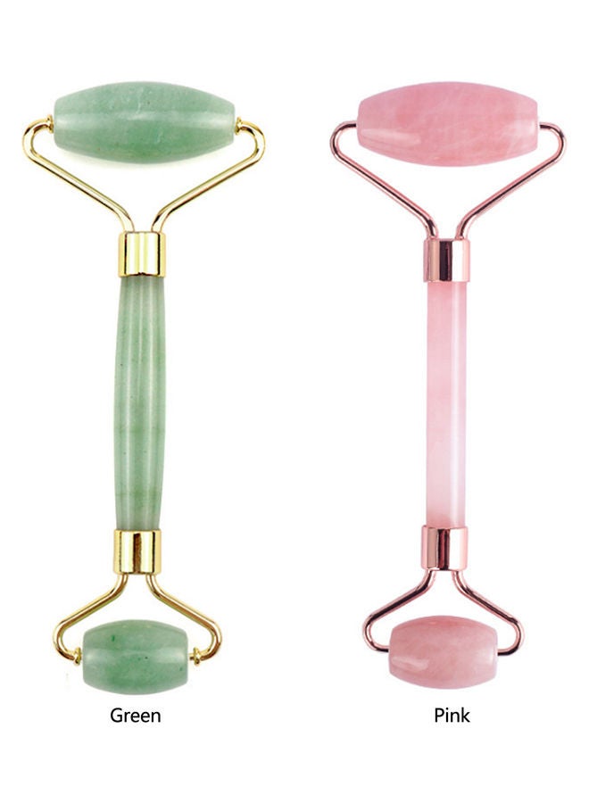 إسكدنيا بكرة تدليك الوجه من حجر اليشم الطبيعي أخضر - Image 3