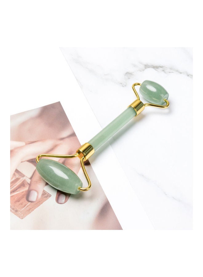 إسكدنيا بكرة تدليك الوجه من حجر اليشم الطبيعي أخضر - Image 2