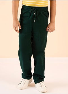 Stylo Bug Solid Drawstring Waist Cargo Pants by Styli  - Image 2