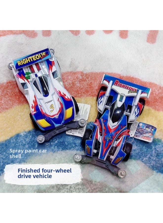 Four-wheel-drive Toy Four-wheel-drive Finished Racing Model Painted Car Shell 90 Classic Nostalgic Leap Charge God Of War-Color:Classic Sonic Series (3 Vehicles) Special Offer-Scale:Standard + 2 800ha Rechargeable Batteries Set Each  - Image 2