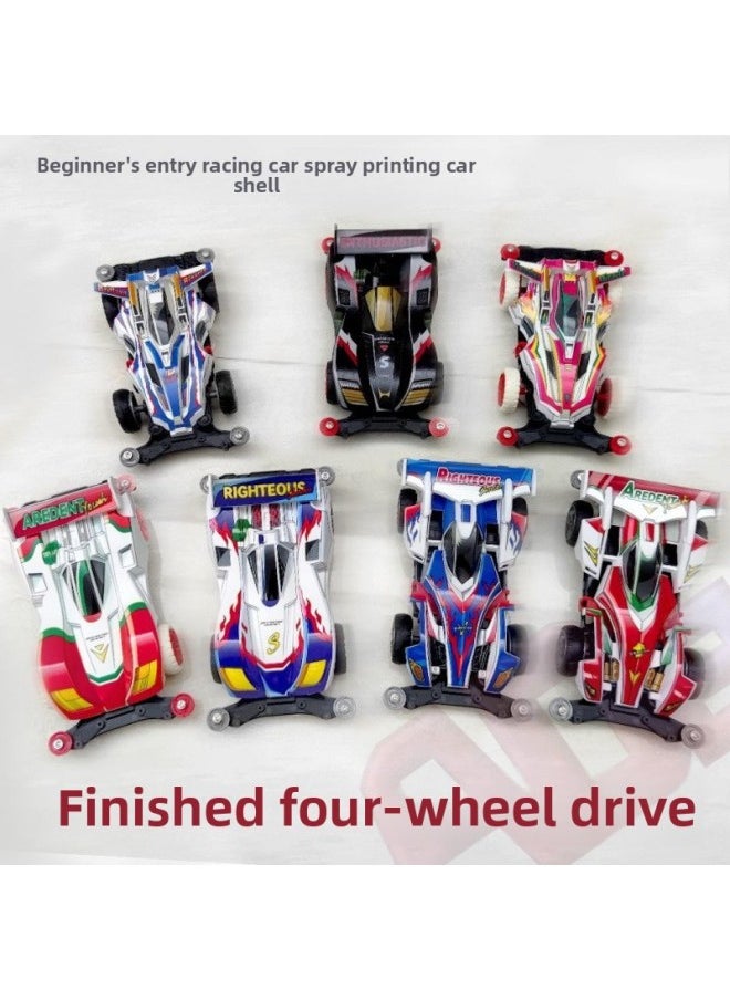 Four-wheel-drive Toy Four-wheel-drive Finished Racing Model Painted Car Shell 90 Classic Nostalgic Leap Charge God Of War-Color:Classic Sonic Series (3 Vehicles) Special Offer-Scale:Standard + 2 800ha Rechargeable Batteries Set Each  - Image 3