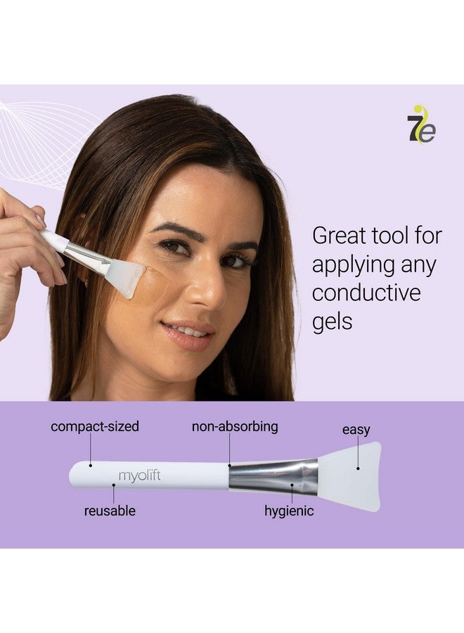 MyoLift Applicator Silicon Brush - Mask Applicator Brush for Facial Skincare, Reusable Brush for the Anti Aging Mask| Soft & Durable Face Mask Applicator for Gels, DIY Masks, easy-to-clean[Pack of 3] - Image 4
