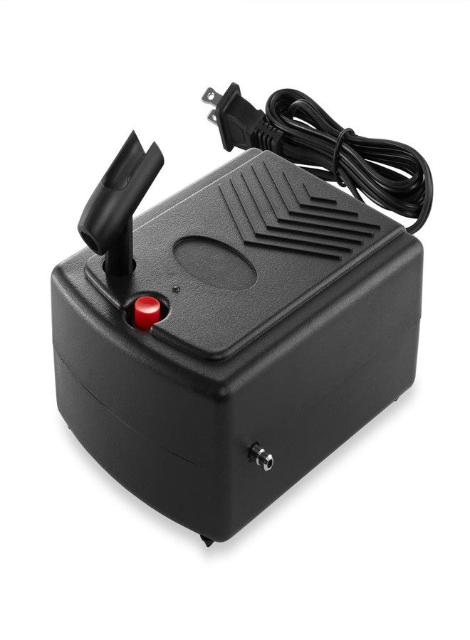 PointZero Mini Airbrush Compressor with Holder and 6 Ft. Hose - Quiet Portable Air Pump - Image 3