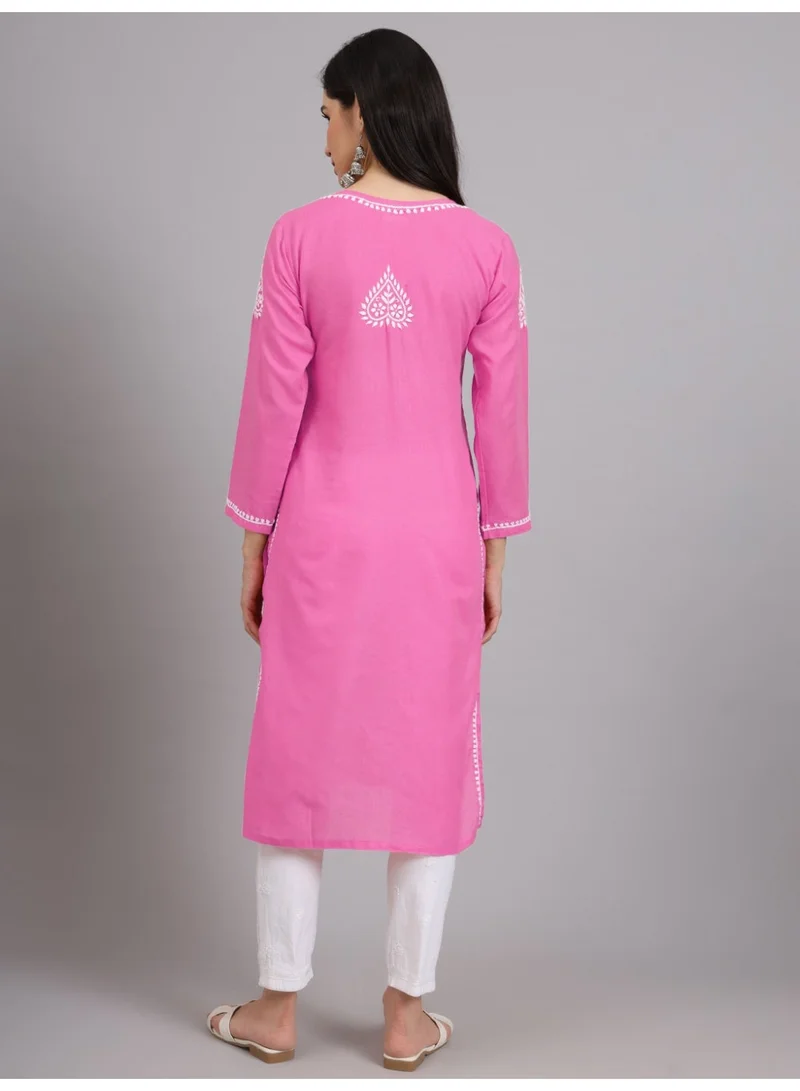 الايا كورتا شيكانكاري قطنية مطرزة يدويًا للسيدات -AL3997