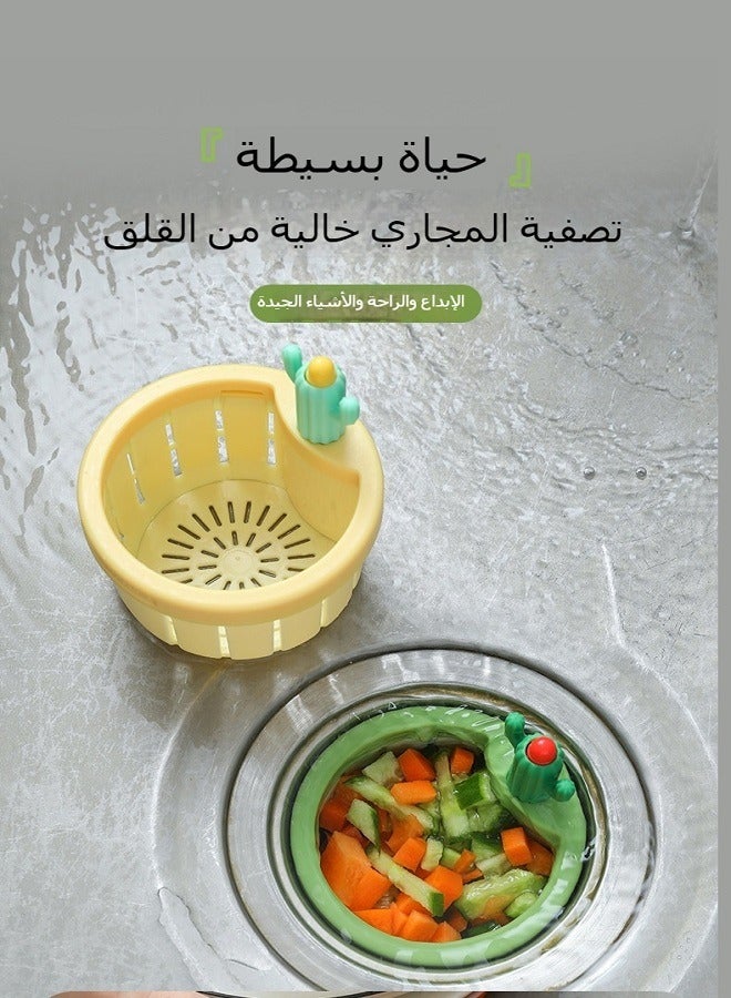 2pcs Kitchen Sink Strainer, Filter Basket for Leftover Food, Drain Filter for Kitchen and Bathroom Sink - Image 2