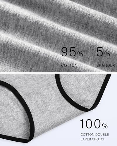 MISSWHO Cotton Womens Underwear Soft Comfortable Full Coverage Panties For Women Breathable Plus Size C Section Briefs Ladies 5 Pack X-Large - Image 5