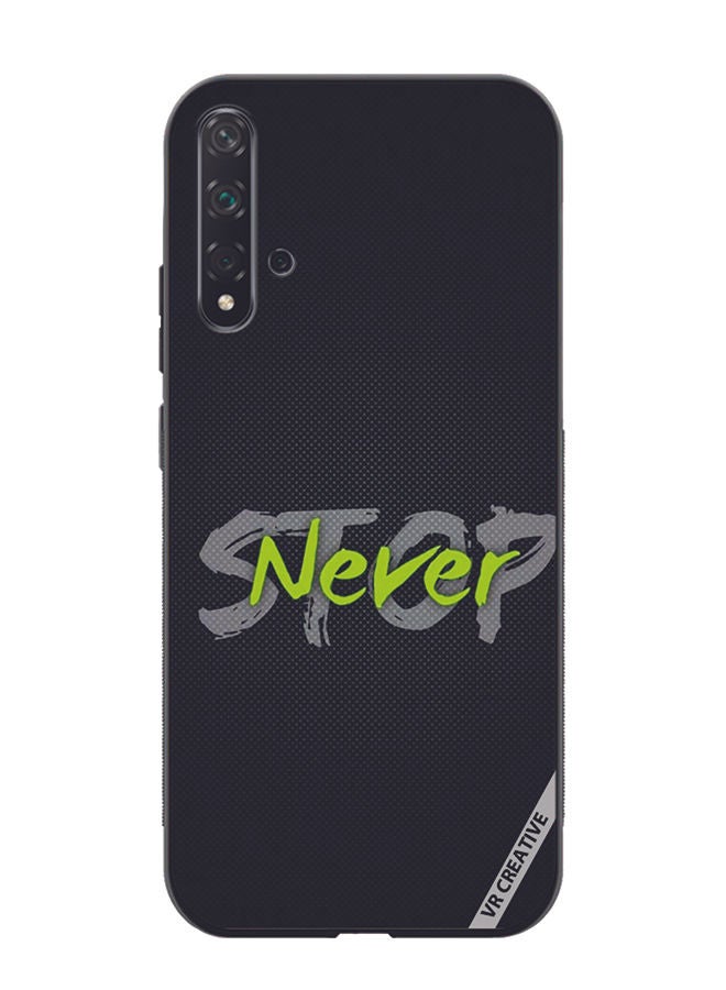 VR CREATIVE Protective Case Cover For Huawei Nova 5T Never Stop Design Multicolour - Image 1