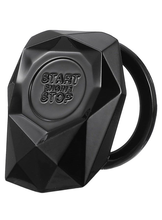 Generic Car Engine Start Button Cover, Car Start Button Covers Key Ignition Cover Car Bling Ring Sticker Cap Ignition Accessories car Sticker fire Cover Iron Universal  - Image 1