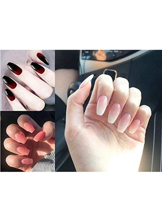 Belicia 100Pcs Short Coffin Nails Ballerina Nail Tips Full Cover Gel False Nails 10 Sizes (Clear) - Image 4