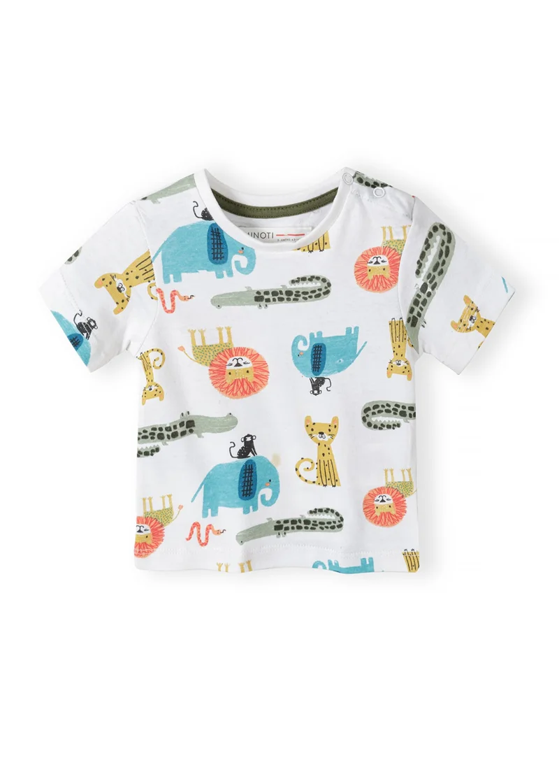 MINOTI Baby T-Shirt and Shorts Set with Animal Print